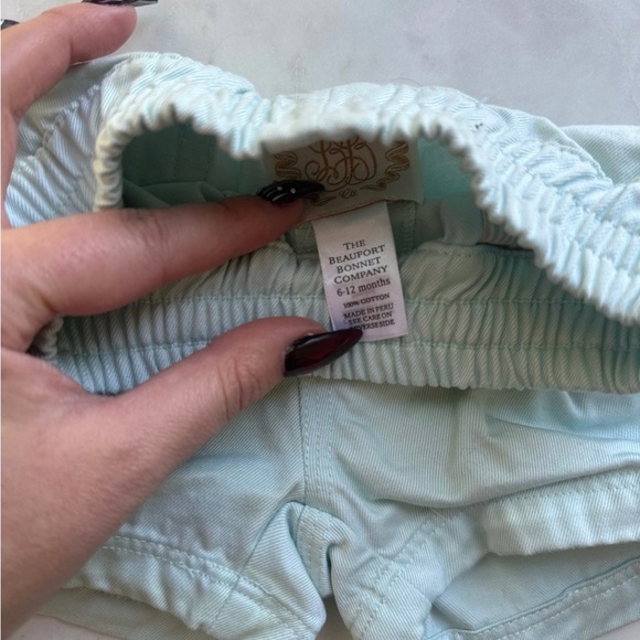 The Beaufort Bonnet Company Soft Aqua Kids Shorts - Picture 3 of 3